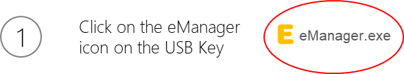 1 installation click eManager exe